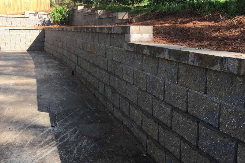 Capped Retaining Wall | Kennesaw Georgia